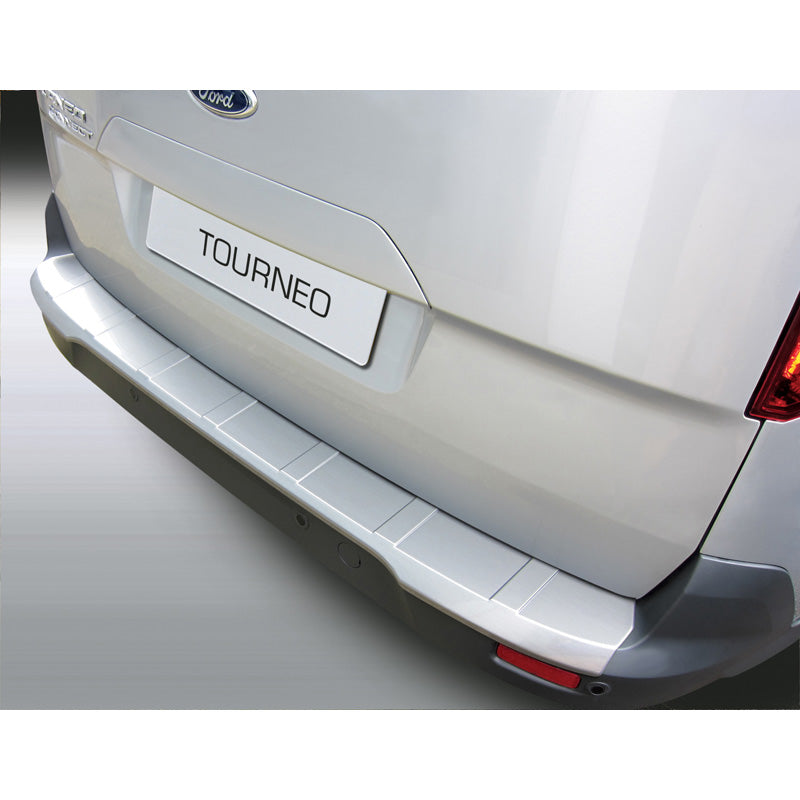 RGM, protector de paragolpes trasero, plástico ABS, compatible con Ford Tourneo/Transit Connect 1/2014- Silver