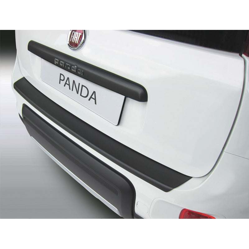 RGM, Protector de parachoques trasero, plástico ABS, compatible con Fiat Panda 4x4/Trekking 3/2012- negro