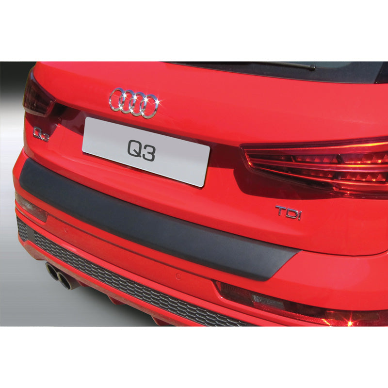 RGM, Protector del paragolpes trasero, plástico ABS, compatible con Audi Q3 & RSQ3 10/2011-10/2018 Black