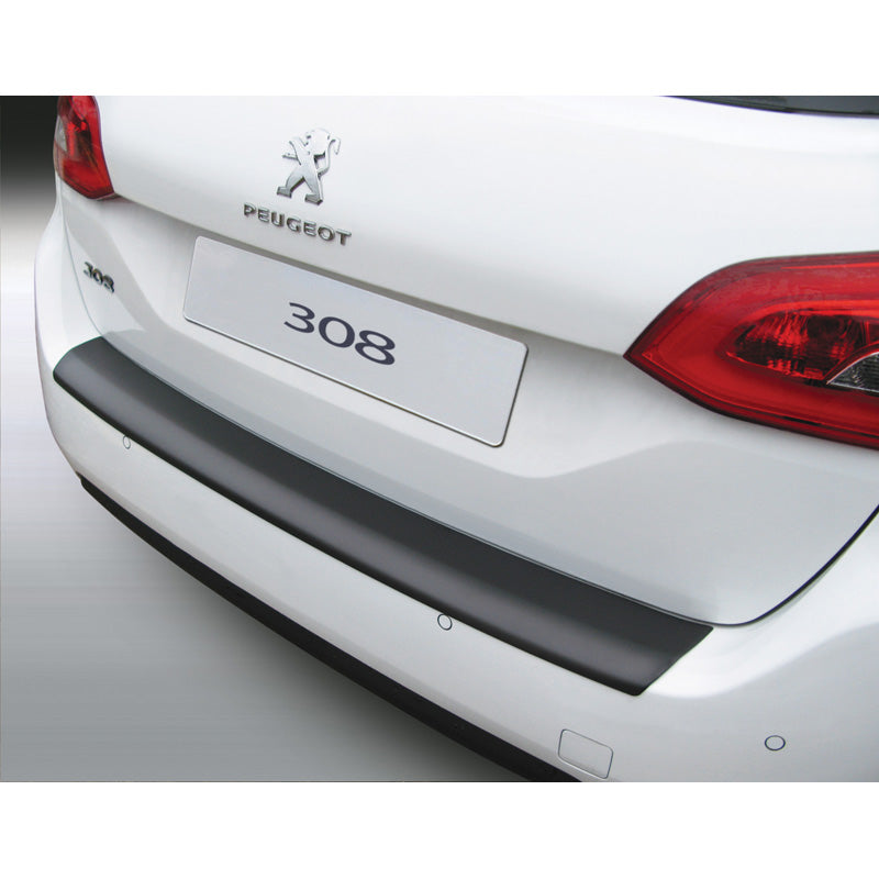 RGM, Protezione paraurti posteriore, plastica ABS, adatto a Peugeot 308 SW 5/2014- nero