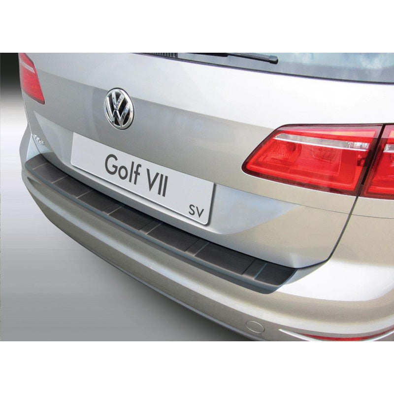 RGM, osłona tylnego zderzaka, tworzywo ABS, pasuje do Volkswagen Golf VII Sportsvan 2014-2020 „Ribbed” Czarny