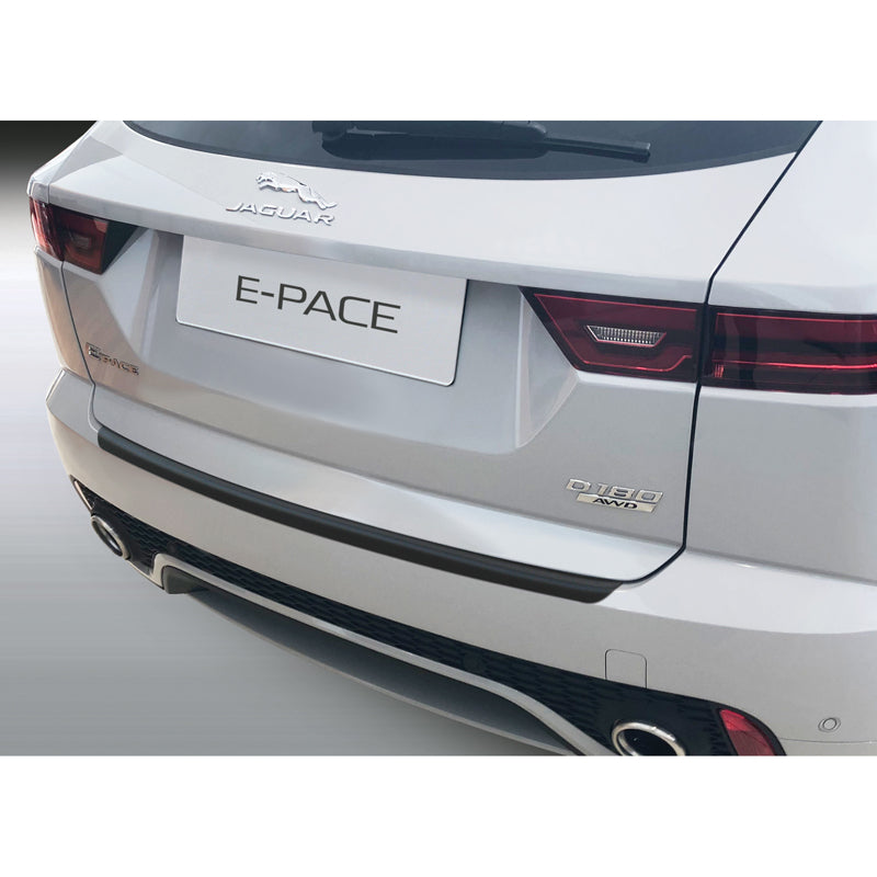 RGM, Protezione paraurti posteriore, plastica ABS, adatto a Jaguar E-Pace 9/2017- Nero