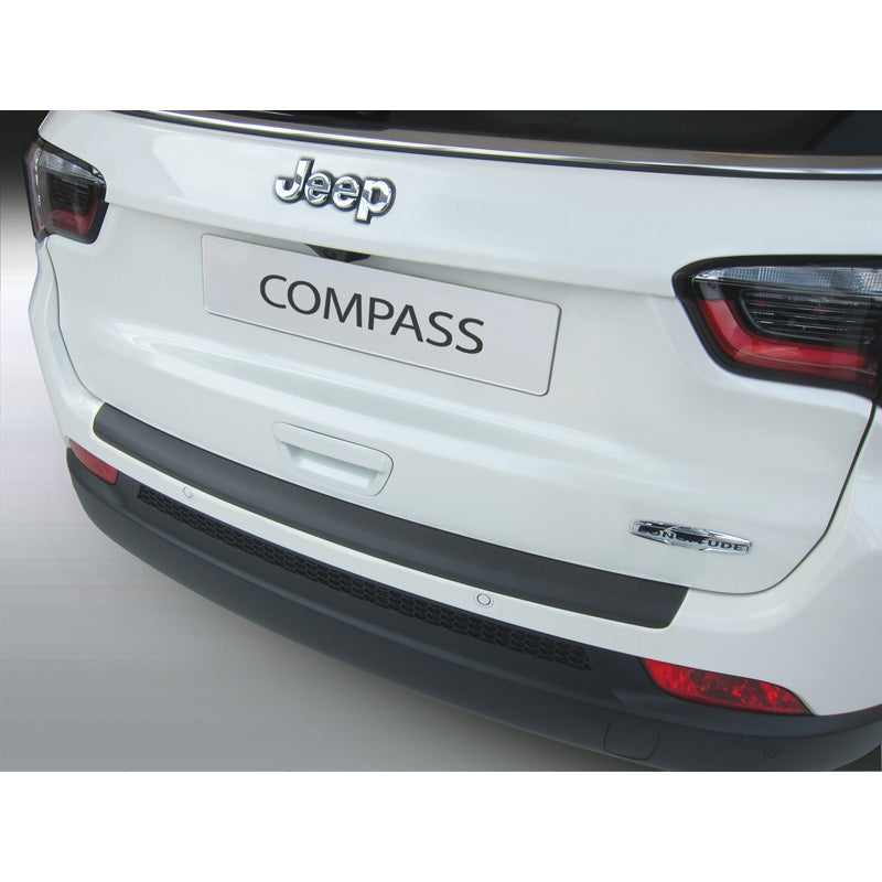 RGM, Protezione paraurti posteriore, plastica ABS, adatta a Jeep Compass 7/2017- Nero