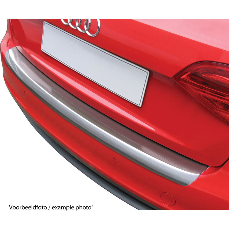 RGM, Protezione paraurti posteriore, plastica ABS, adatta a Tesla Model X 2016- 'Effetto alluminio spazzolato'
