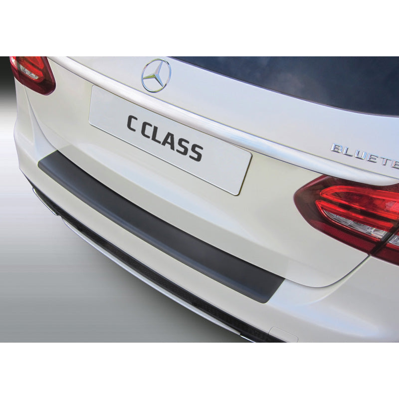 RGM, Ochraniacz tylnego zderzaka, tworzywo ABS, pasuje do Mercedes C-Class W205 Kombi 6/2014-6/2021 Black