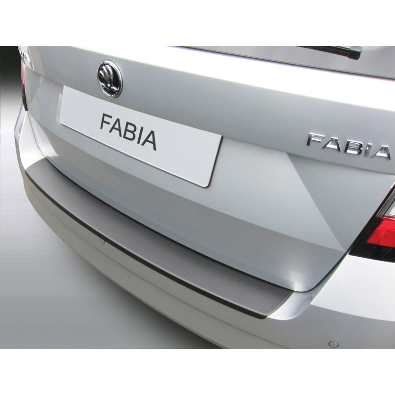 RGM, Protector de paragolpes trasero, plástico ABS, para Skoda Fabia III Combi 11/2014-08/2021 Negro