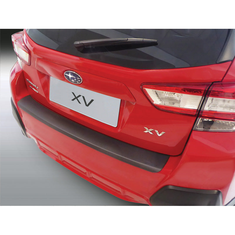 RGM, Protezione paraurti posteriore, plastica ABS, compatibile con Subaru XV/Crosstrek 2017- Nero