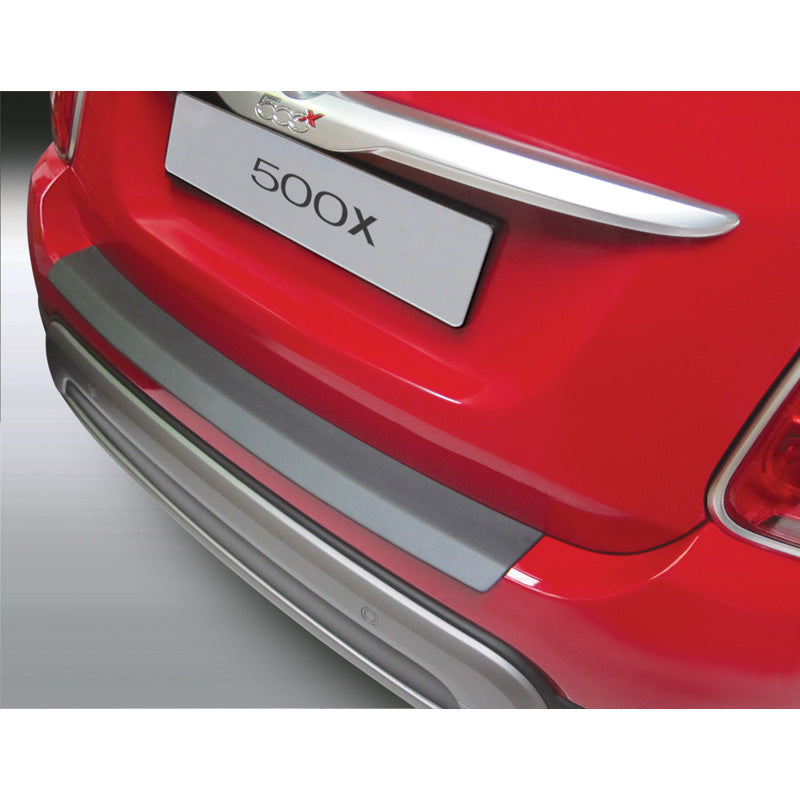 RGM, protège-pare-chocs arrière, plastique ABS, compatible avec Fiat 500X 2/2015- Noir
