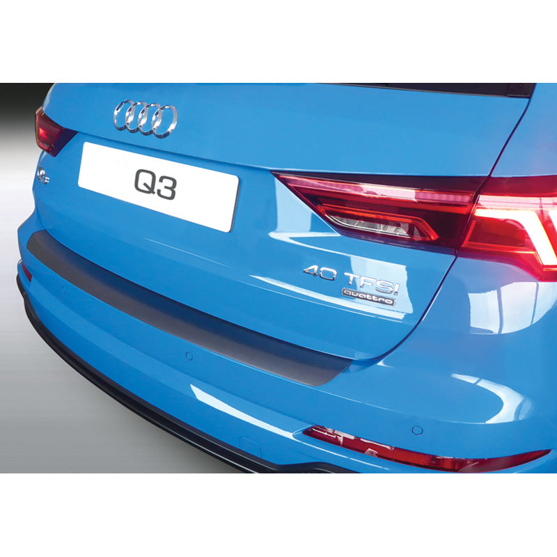 RGM, protège-pare-chocs arrière, plastique ABS, compatible avec Audi Q3/RSQ3 (F3B) 2019- noir