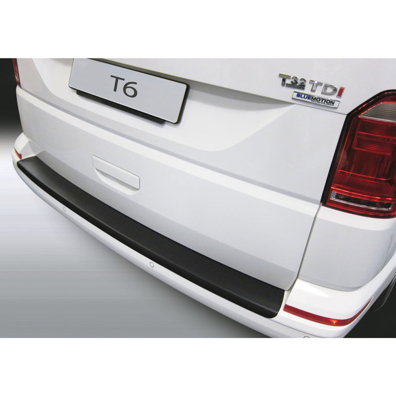 RGM, protezione paraurti posteriore, plastica ABS, compatibile con Volkswagen Transporter T6 Caravelle/Multivan 9/2015- con portellone posteriore nero