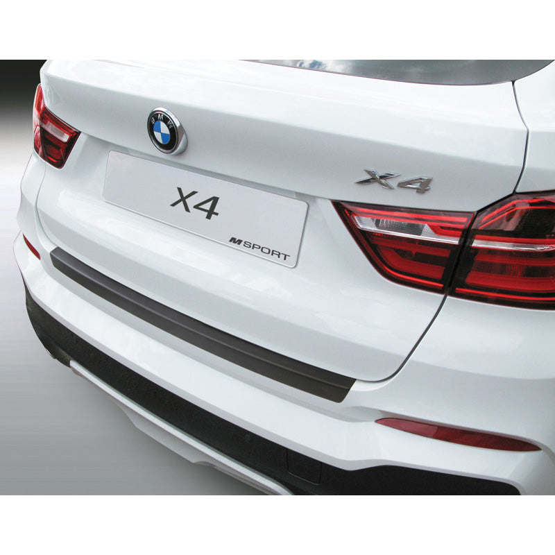 RGM, protector de parachoques trasero, plástico ABS, compatible con BMW X4 F26 'M' Sport 2014-2018 Negro