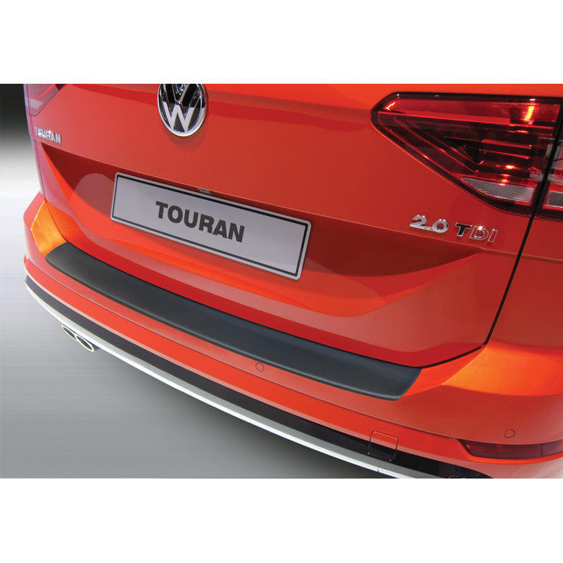 RGM, protezione paraurti posteriore, plastica ABS, compatibile con Volkswagen Touran 9/2015- Nero