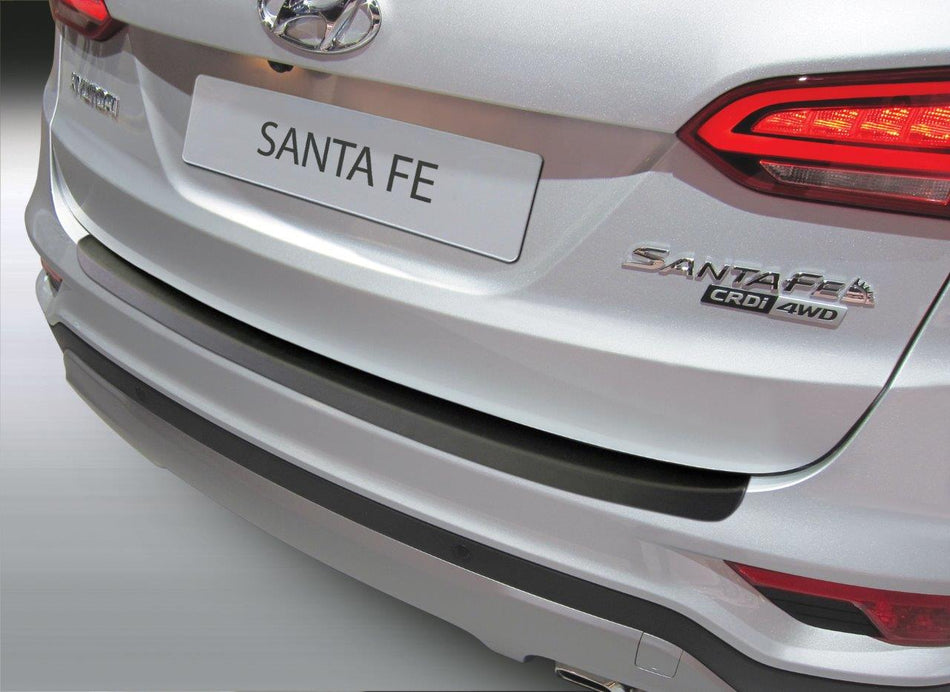 RGM, Protezione paraurti posteriore, plastica ABS, adatto a Hyundai Santa Fe 9/2015-8/2018 Black