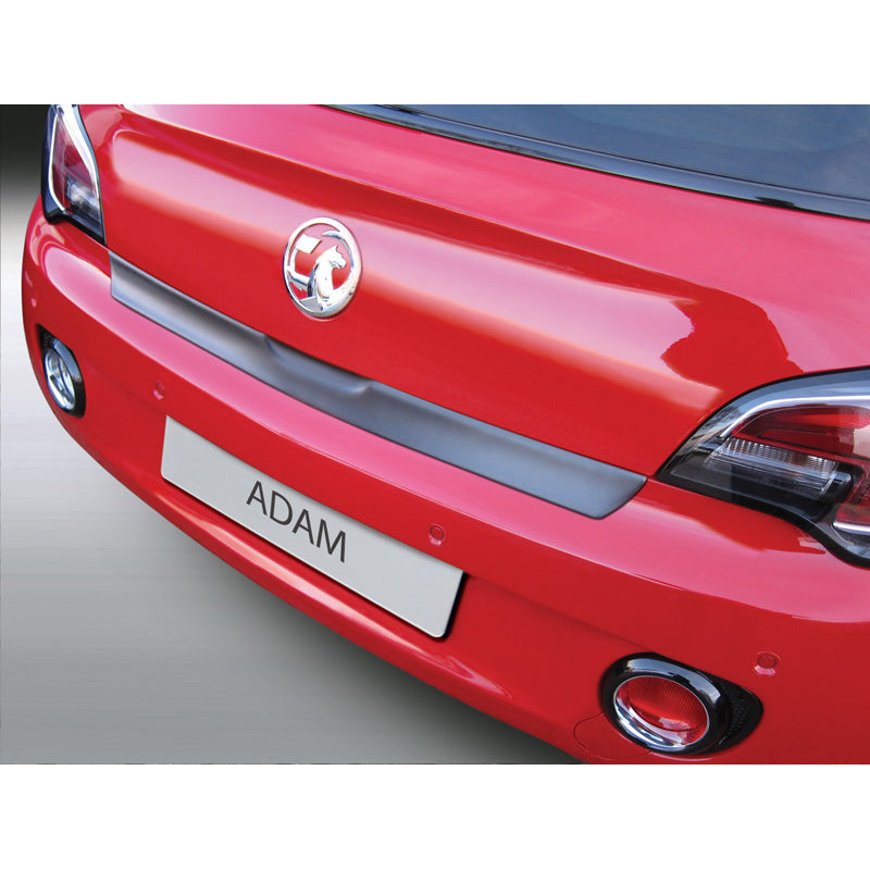 RGM, protector de parachoques trasero, plástico ABS, compatible con Opel Adam 2013- Negro