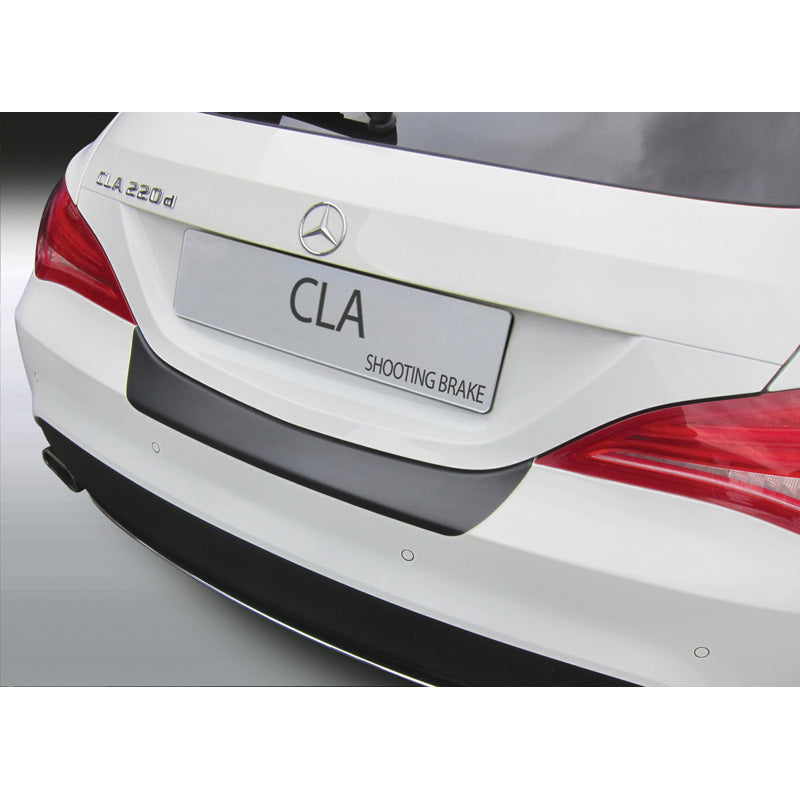 RGM, Protector de paragolpes trasero, ABS, Negro, Compatible con Mercedes CLA Shooting Brake Sport/250 AMG Line 2015-2018