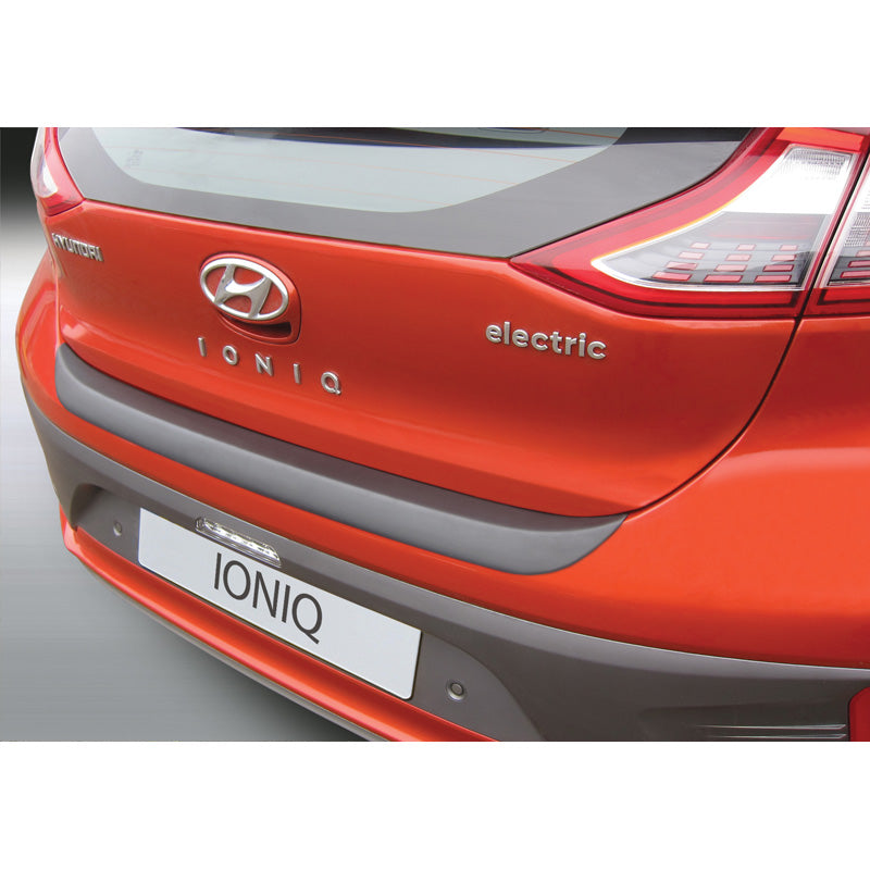 RGM, Protezione paraurti posteriore, plastica ABS, si adatta a Hyundai Ioniq Hybrid 10/2016- Nero