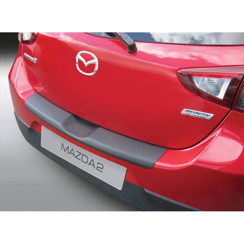RGM, Rear bumper protector, ABS plastic, fits Mazda 2 3/5-door 2015- Black