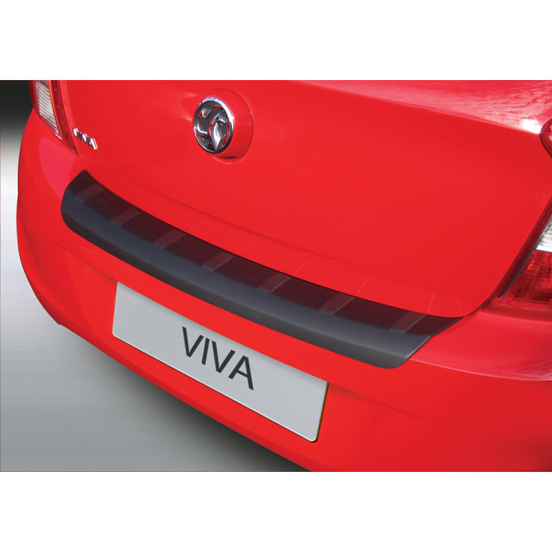RGM, Protezione paraurti posteriore, plastica ABS, adatta a Opel Karl 7/2015- 'Zigrinato' Nero
