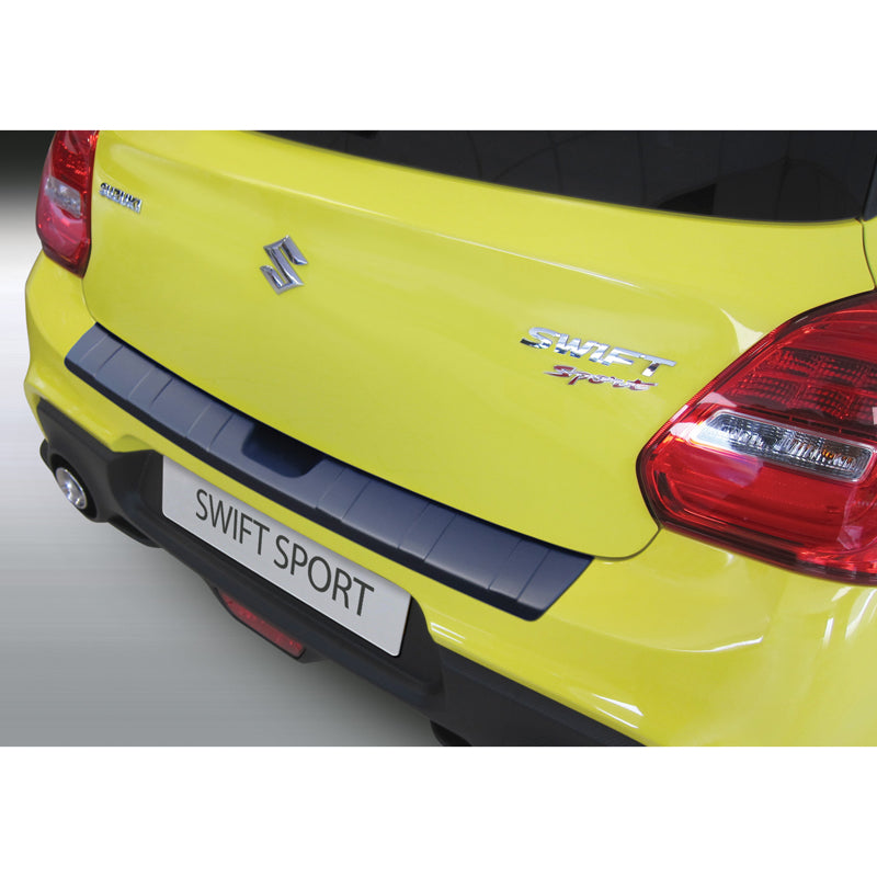 RGM, Protector de paragolpes trasero, ABS resistente, Negro, acanalado, Compatible con Suzuki Swift Sport 4/2018-