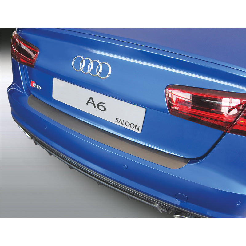 RGM, Ochraniacz tylnego zderzaka, plastik ABS, pasuje do Audi A6 Sedan 6/2016-5/2018 czarny