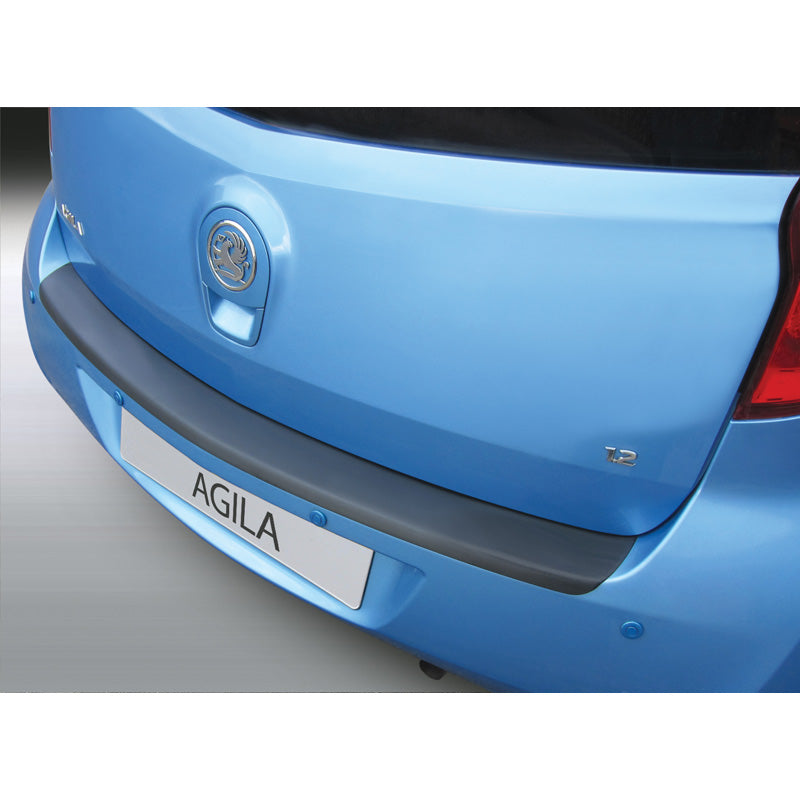 RGM, Protection de pare-chocs arrière, plastique ABS, convient à Opel Agila 2008-2015 Noir