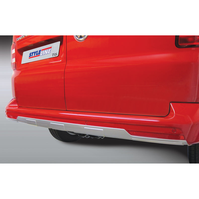 RGM, minigonna del paraurti posteriore 'Skid-Plate', adatta a Volkswagen Transporter T6 2015-2020 e T6.1 2020- (con porte posteriori) Argento