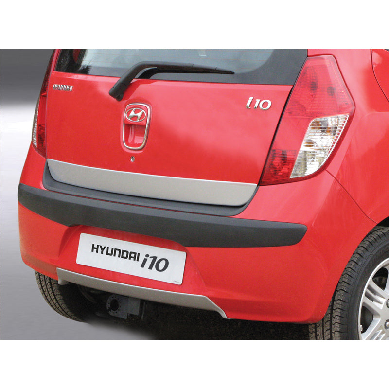 RGM, minigonna paraurti posteriore (diffusore), adatta a Hyundai i10 2008-2011 - argento (ABS)