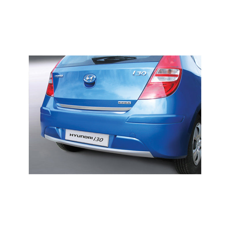 RGM, Rear bumper skirt (Diffuser), Fits Hyundai i30 HB 5-doors 2010-2013 silver (ABS)