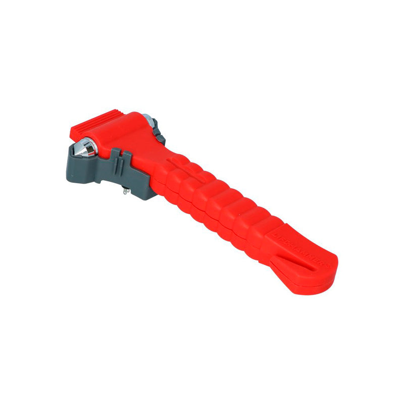 Lifehammer, Martillo de rescate Profi con doble cabeza - Incl. cuchilla de seguridad y pomo fluorescente