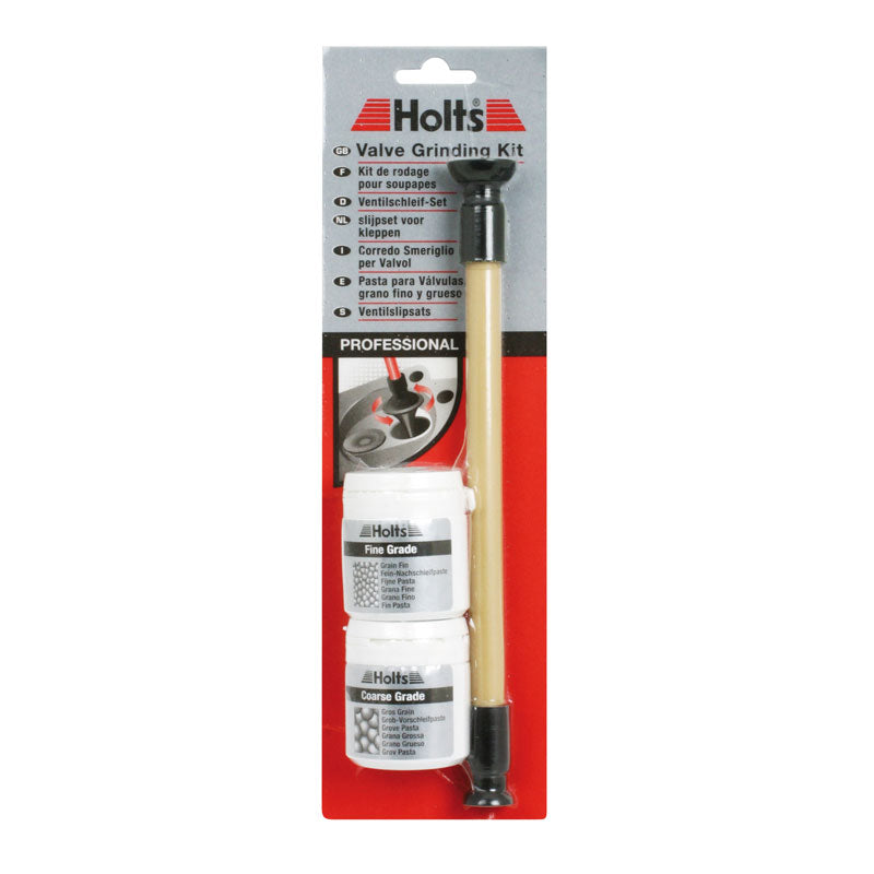 Holts, Kit de lijado de válvulas con abrasivo grueso y fino - 42gr + 28gr