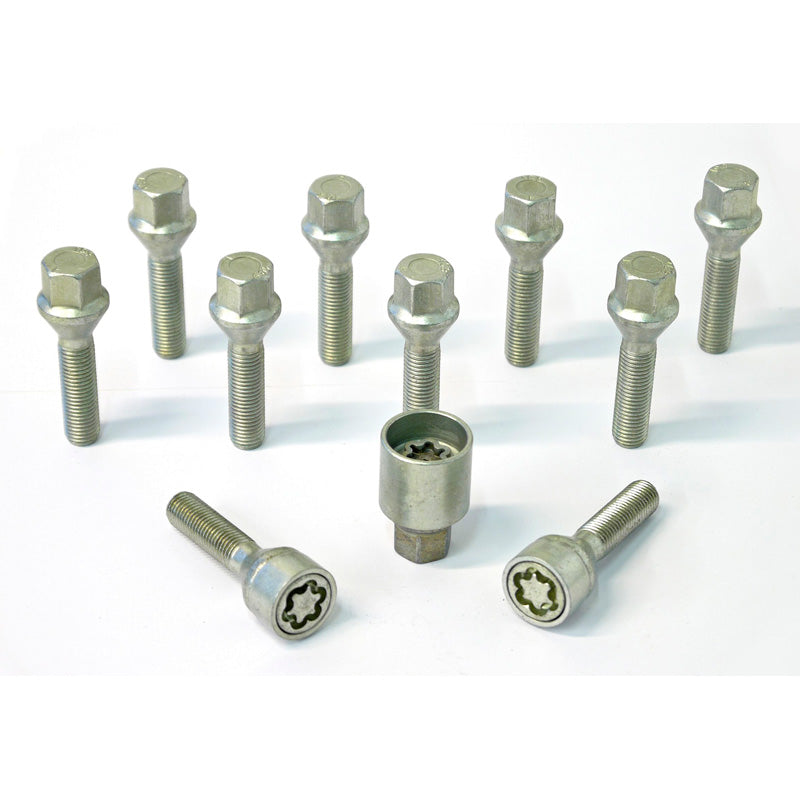 H&R, wielboutset conische kop M12x1.50 - lengte 24mm - 10 stuks - incl. wielsloten