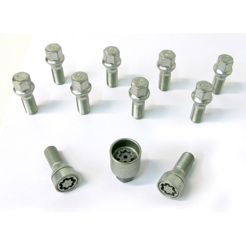 H&R, wielboutset conische kop M14x1.25 - lengte 35mm - 10 stuks - incl. wielsloten