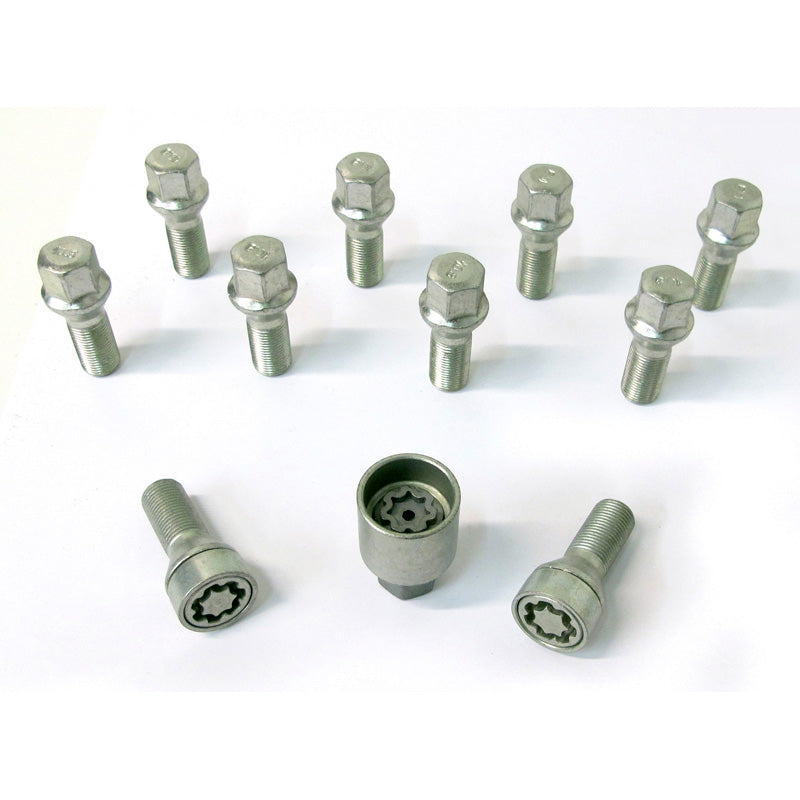 H&R, wielboutset conische kop M14x1.25 - lengte 48mm - 10 stuks - incl. wielsloten