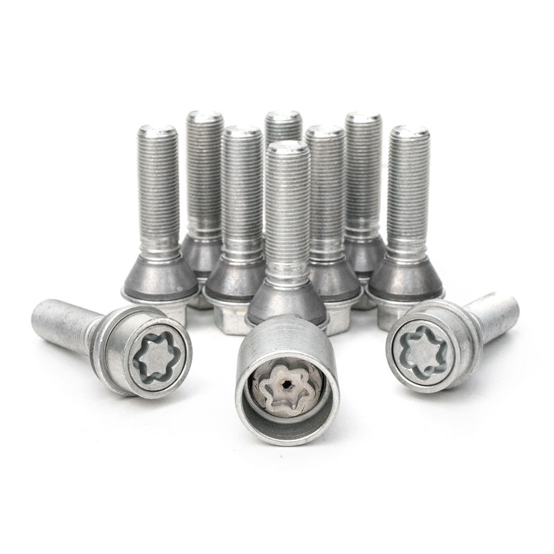 H&R, wielboutset conische kop met beweegbare conus M14x1.25 - lengte 48mm - 10 stuks (bijv. geschikt voor BMW) - incl. wielsloten