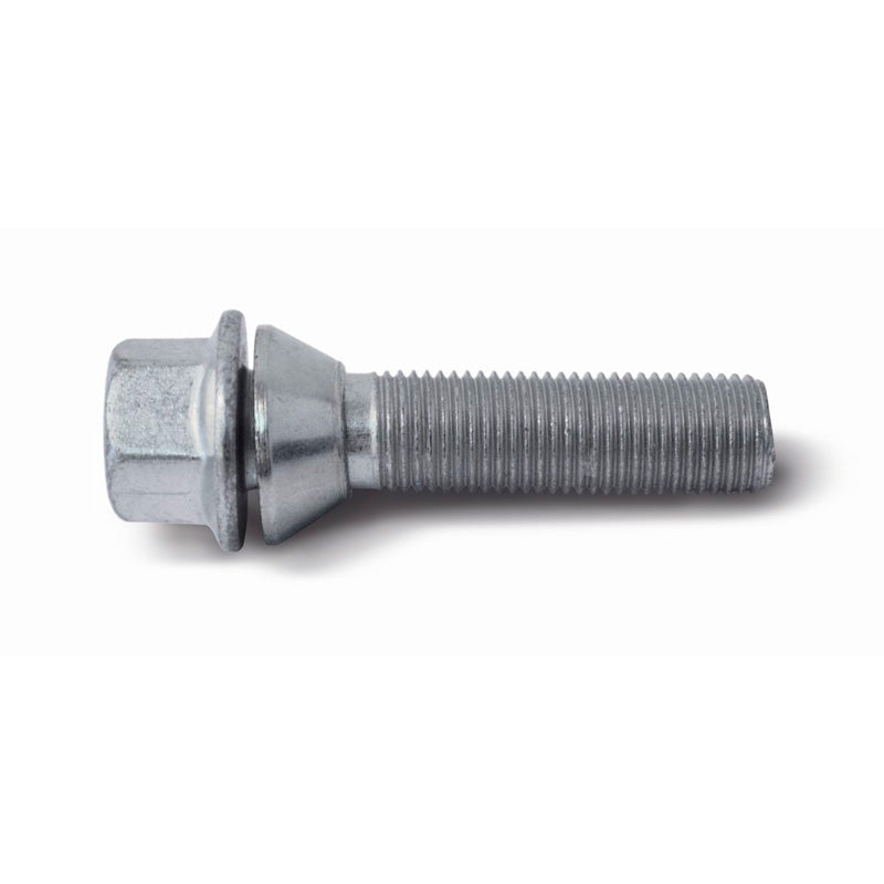 H&R, Wheel bolt Taper-Head with movable cone M14x1.50 - length 37mm (e.g., fits BMW, Volvo)