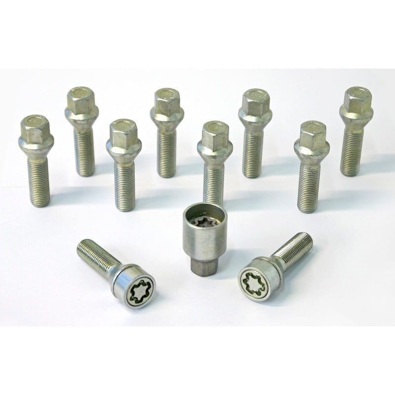H&R, Wheel bolt Set Taper-Head M14x1.50 - length 43mm - 10 pcs. - incl. wheel-locks
