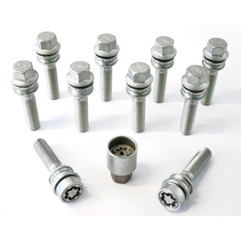 H&R, wielbout set Round-Head met bewegende conus R14 M14x1.50 - lengte 43mm - 10 stuks - incl. wielsloten