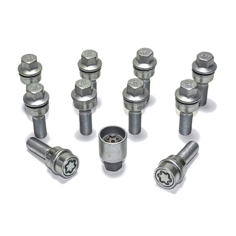 H&R, wielbout set Round-Head met bewegende conus R14 M14x1.50 - lengte 45mm - 10 stuks (bijv. past op Audi Q3, Q5) - incl. wielsloten