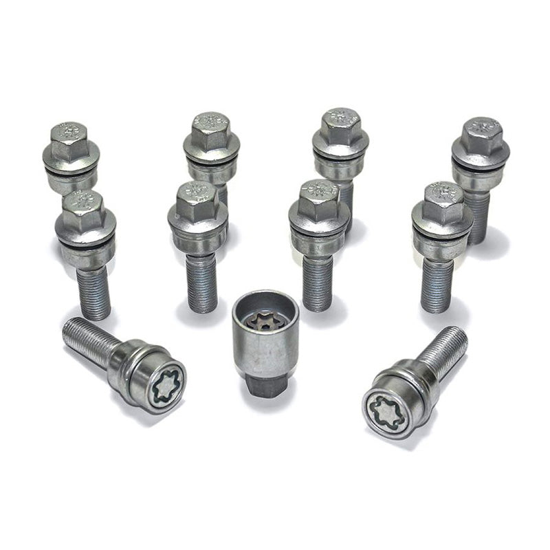 H&R, wielbout set Round-Head met bewegende conus R14 M14x1.50 - lengte 50mm - 10 stuks (bijv. past op Audi Q3, Q5) - incl. wielsloten