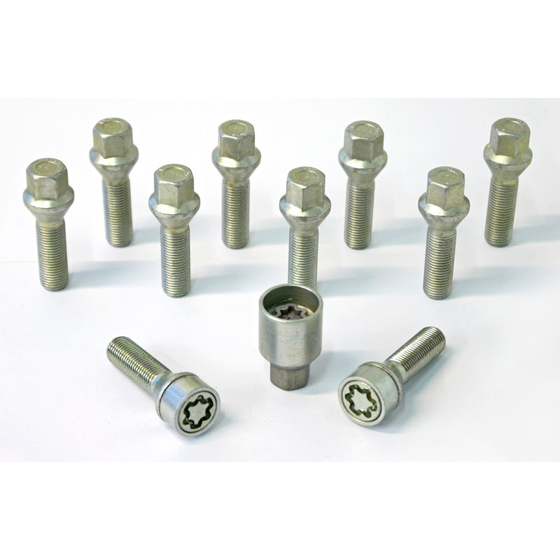 H&R, Wheel bolt Set Taper-Head M14x1.50 - length 60mm - 10 pcs. - incl. wheel locks