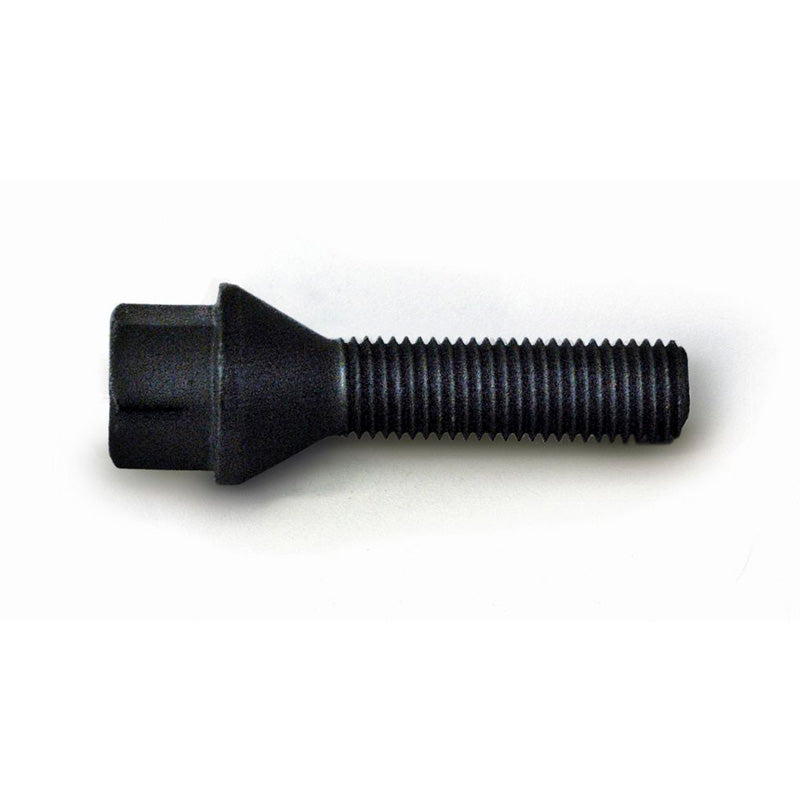 H&R, Wheel bolt Taper-Head M12x1.50 - length 24mm - Black