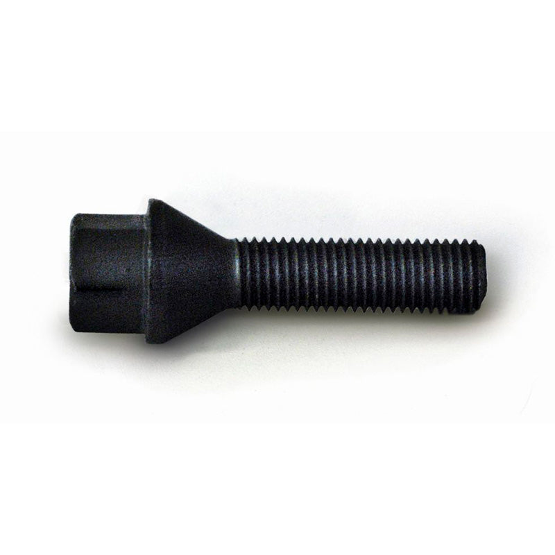 H&R, Wheel bolt Taper-Head M12x1.50 - length 28mm - Black