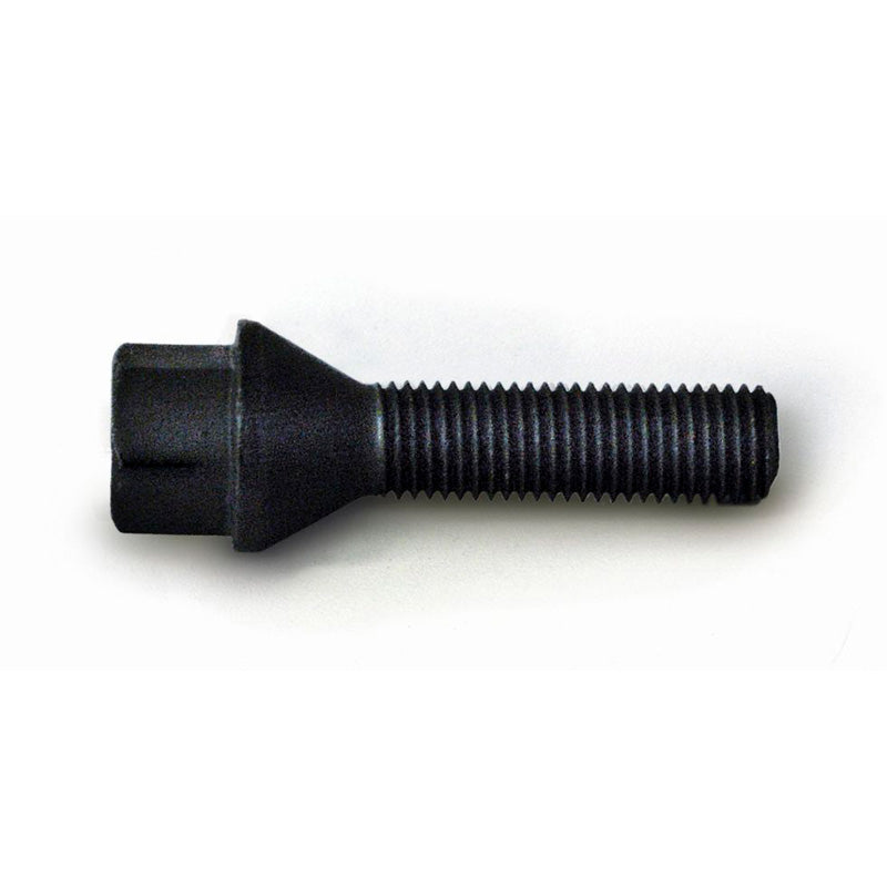 H&R, Wheel bolt Taper-Head M12x1.50 - length 30mm - Black