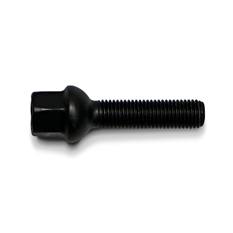H&R, Vis de roue à tête ronde R12 M12x1.50 - longueur 40mm - Black (par ex., convient à Mercedes)
