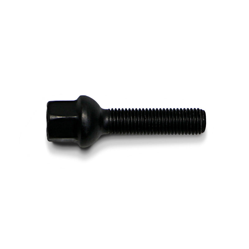 H&R, Wheel bolt Round-Head R12 M12x1.50 - length 60mm - Black (e.g., fits Mercedes)