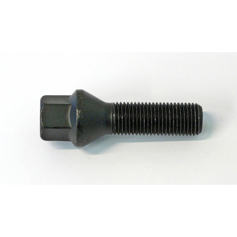 H&R, tornillo de rueda de cabeza cónica M14x1.50 - longitud 28mm - Negro