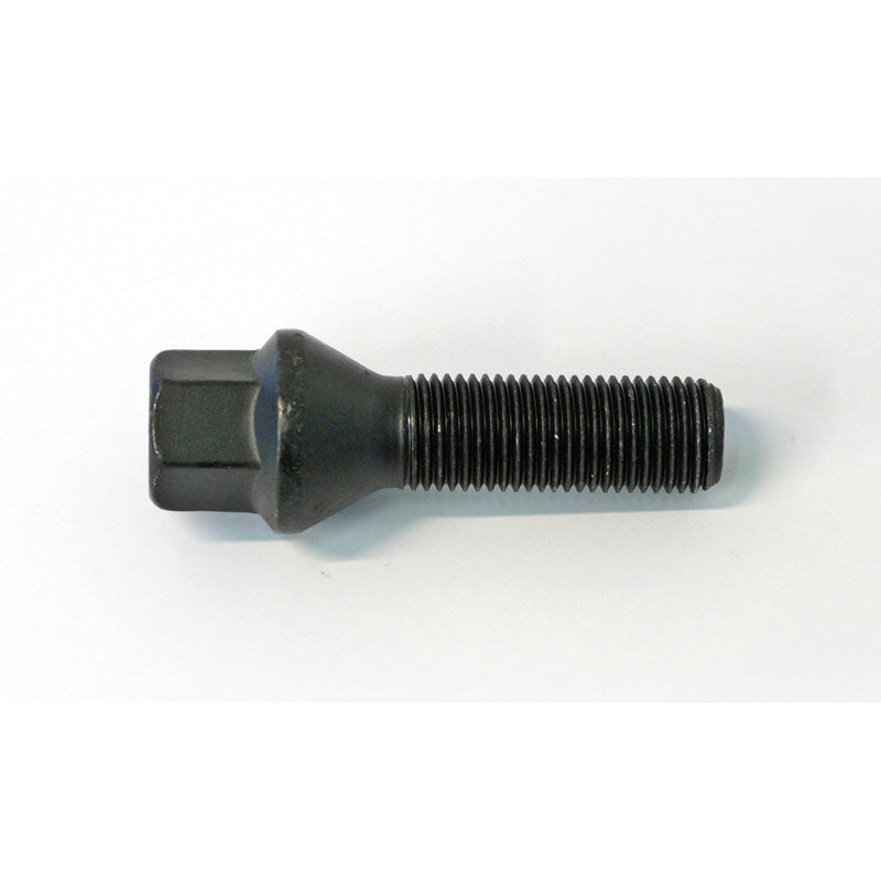 H&R, tornillo de rueda de cabeza cónica M14x1.50 - longitud 30mm - Negro