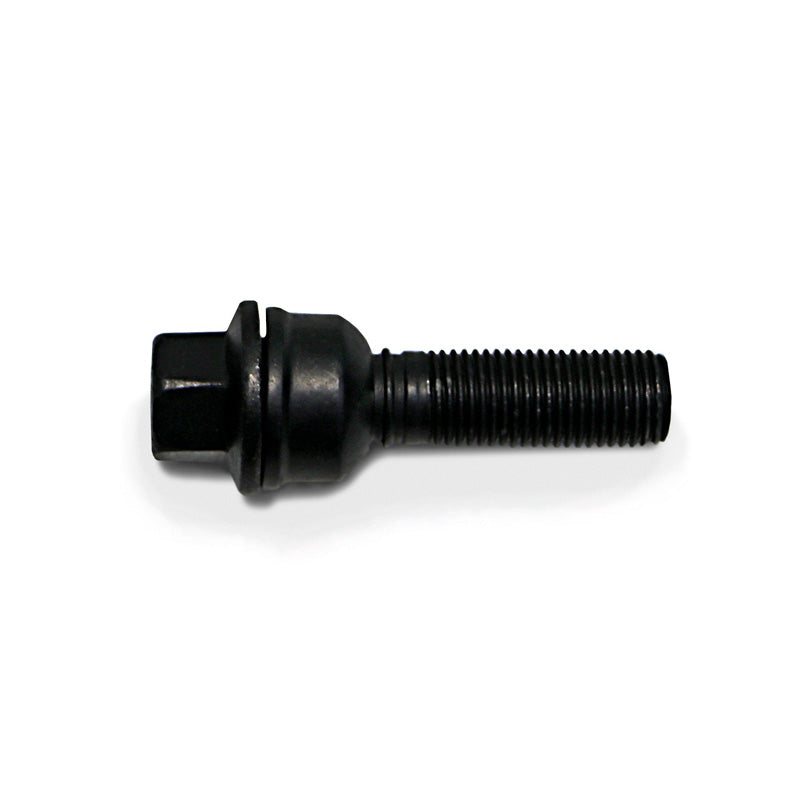 H&R, tornillo de rueda de cabeza redonda con cono móvil R14 M14x1.50 - longitud 30mm - Negro (p. ej., apto para Audi Q3, Q5)