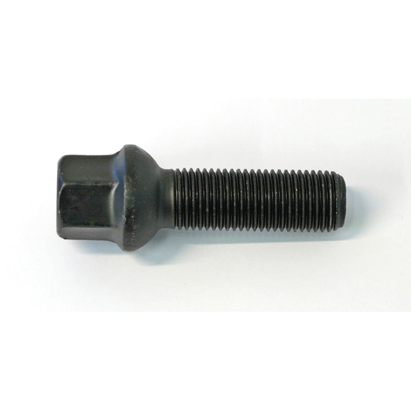 H&R, Boulon de roue à tête ronde R13 M14x1.50 - longueur 38mm - noir (, convient pour p. ex. VAG)