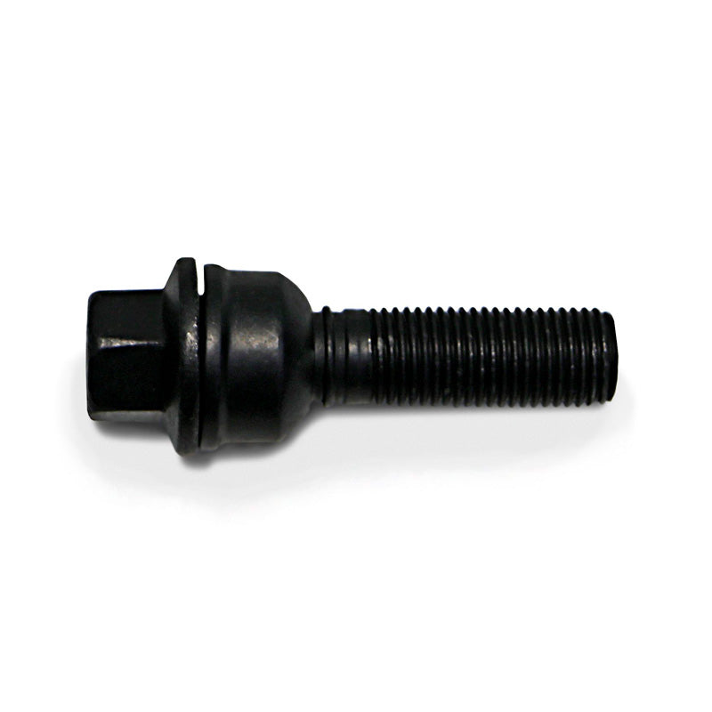 H&R, Wheel bolt Round-Head with movable cone R14 M14x1.50 - length 38mm - Black (e.g., fits Audi Q3, Q5)
